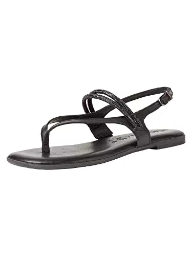Tamaris Damen 1-1-28115-28 Flache Sandale, Black