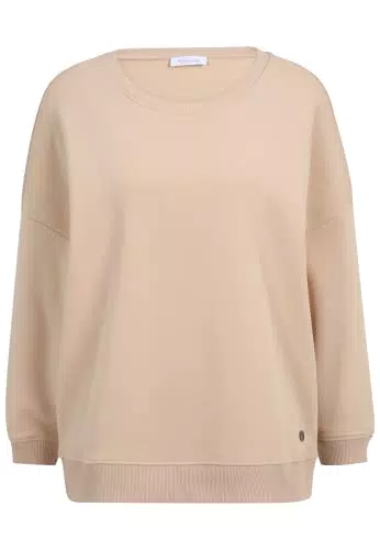 Tamaris Damen Feminines Crew Sweatshirt ASTI Grau L