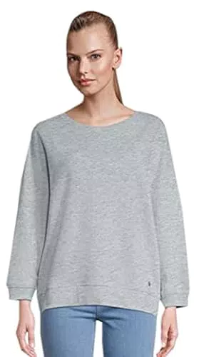 Tamaris Damen Feminines Crew Sweatshirt ASTI Grau S