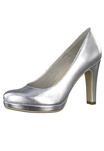 Tamaris Damen Klassische Pumps 1-22426-25 Silberfarben