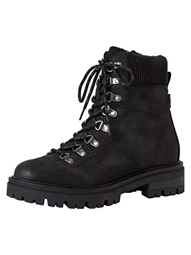 Tamaris Damen Stiefel, Frauen Schnürstiefel, Comfort Lining