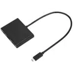 Targus ACA929EU USB-C an HDMI/USB-C/USB-A-Adapter mit Stromversorgung - Schwarz