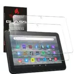 TECHGEAR 2 Stück GLAS für Amazon Neue Fire 7 Tablette - Displayschutzfolie aus gehärtetem Glas