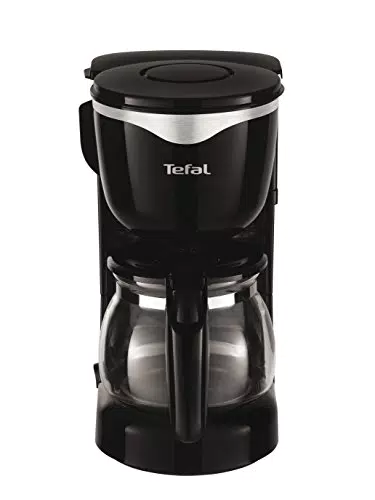 Tefal CM3408 Glas-Kaffeemaschine Mini schwarz/edelstahl