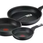 Tefal G25591 Unlimited On 3-teiliges Pfannen-Set, Pfannen 24/28 cm und Wokpfanne 28 cm