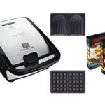 Tefal SW853D Snack Collection, Waffeleisen und Sandwiches