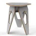 tenmore.eu Hocker Designer-Tabouret aus Schichtholz Skandinavischer faltbarer multifunktionaler Tritthocker