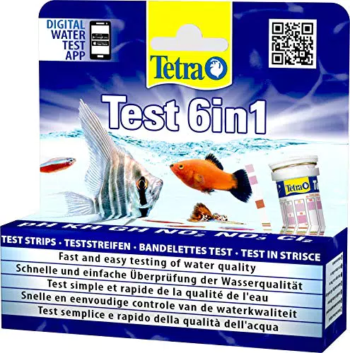 Tetra Test 6in1 - Wassertest für das Aquarium, schnelle und einfache Überprüfung der Wasserqualität