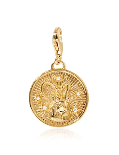 Thomas Sabo Damen Charm-Anhänger Sternzeichen Steinbock Charm Club 925 Sterling Silber 1661-414-39