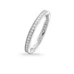 Thomas Sabo Damen-Ring Pavé Unendlichkeitsring 925 Silber Zirkonia weiß Gr. 54 - TR1983-051-14-54