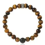 Thomas Sabo Unisex Armband Tigerauge 925 Sterling Silber A1408-806-2