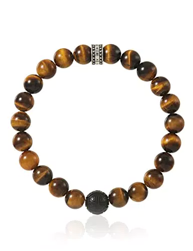 Thomas Sabo Unisex Armband Tigerauge 925 Sterling Silber A1408-806-2