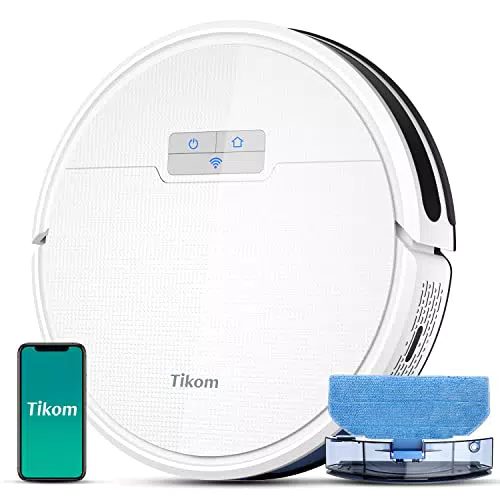 Tikom Saugroboter mit Wischfunktion 2 in 1, G8000 Pro Staubsauger Roboter