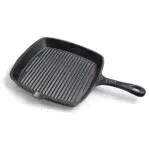 Tocis Big BBQ Gusseisenpfanne, rechteckige Grillpfanne Gusseisen mit Riffelung