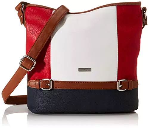 TOM TAILOR bags Juna Damen Hobo Bag Schultertasche Mittelgroß Blau