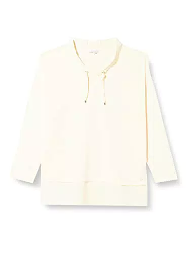 TOM TAILOR Damen 1035019 Plussize Langarmshirt mit V-Ausschnitt