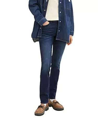 TOM TAILOR Damen 1035734 Alexa Slim Jeans, 10138 - Rinsed Blue Denim