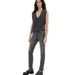 TOM TAILOR Damen 1035735 Alexa Slim Jeans, 10210 - Grey Denim
