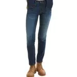 TOM TAILOR Damen 1035739 Alexa Straight Jeans, 10138 - Rinsed Blue Denim