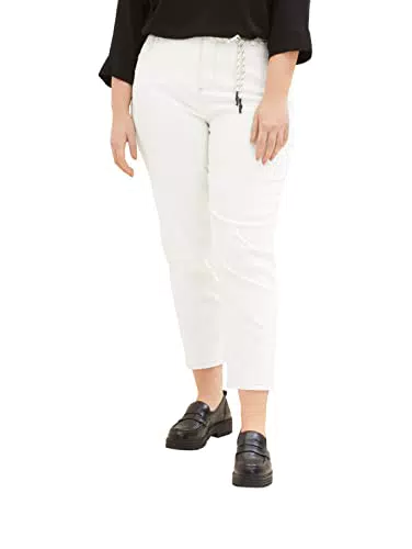 TOM TAILOR Damen 1035947 Plussize Barrel Jeans, 10315 - Whisper White
