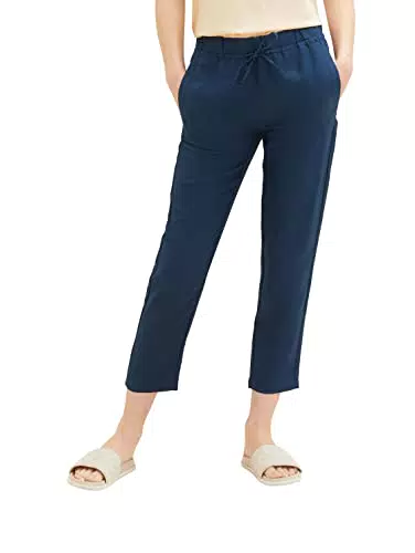 TOM TAILOR Damen 1036637 Hose, 11758 - Midnight Sail