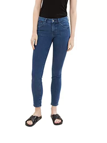 TOM TAILOR Damen 1038683 Alexa Skinny Jeans, 10281-mid Stone wash Denim
