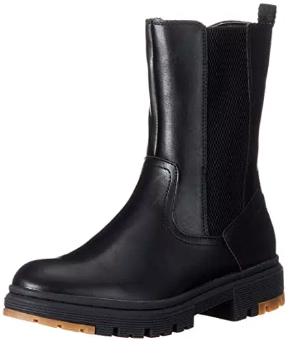 Tom Tailor Damen 4295501 Chelsea-Stiefel, Black