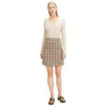 TOM TAILOR Damen Bouclé Rock mit Karomuster 1032547