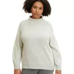 TOM TAILOR Damen Plusize Pullover mit Stehkragen 1035821
