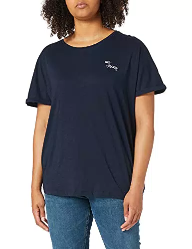 TOM TAILOR Damen Plussize T-Shirt mit Stickerei