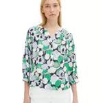 TOM TAILOR Damen Tunica Bluse mit Muster