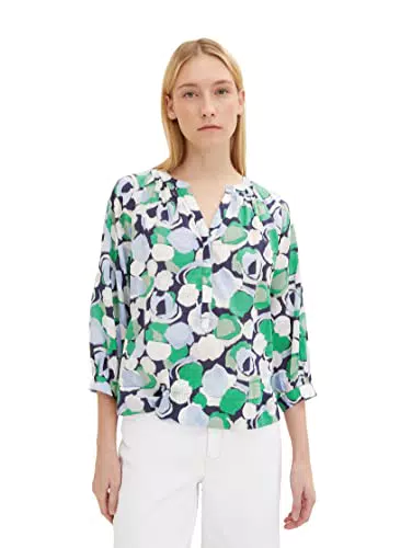 TOM TAILOR Damen Tunica Bluse mit Muster