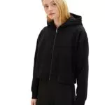 TOM TAILOR Denim Damen 1035351 Basic Sweatjacke mit Kapuze