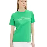TOM TAILOR Denim Damen 1035362 Basic T-Shirt mit Print