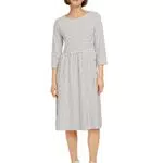 TOM TAILOR Denim Damen Kleid mit Streifen 1030634, 29956 - White Blue Stripe