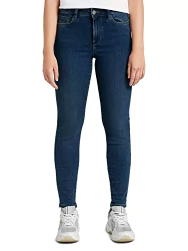 TOM TAILOR Denim Damen Nela Extra Skinny Jeans, 10119 - Used Mid Stone Blue Denim