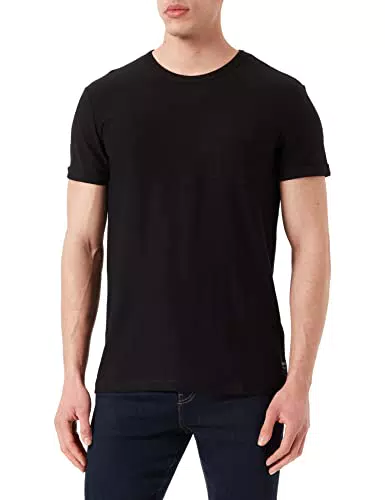 TOM TAILOR Denim Herren Basic T-Shirt mit Brusttasche aus Bio-Baumwolle