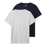 TOM TAILOR Denim Herren Basic T-Shirts im Doppelpack 1037161