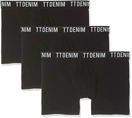 TOM TAILOR Denim Herren Hipster Boxershorts im 3er-Pack mit Stretch