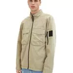 TOM TAILOR Denim Herren Jacke 1035105, 11863 - Silver Olive