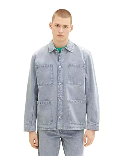 TOM TAILOR Denim Herren Jeansjacke im Overshirt-Look 1035514