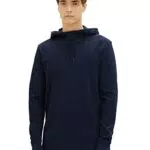 TOM TAILOR Denim Herren Longsleeve mit Kapuze 1035592