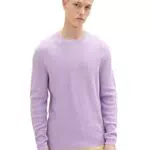 TOM TAILOR Denim Herren Pullover 1035320, 31042 - Lilac Vibe
