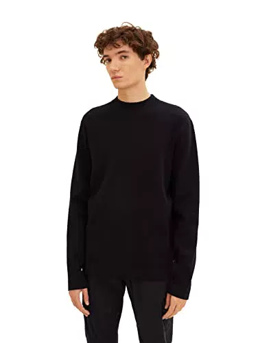 TOM TAILOR Denim Herren Strickpullover mit Stehkragen 1033762