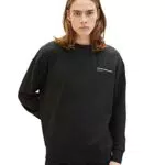 TOM TAILOR Denim Herren Sweatshirt 1035671, 29999 - Black
