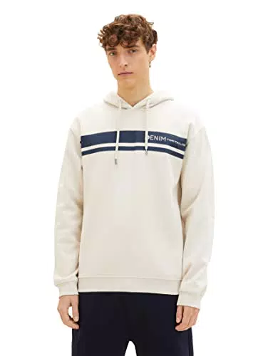 TOM TAILOR Denim Herren Sweatshirt 1037036, 10336 - Light Cashew Beige