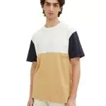 TOM TAILOR Denim Herren T-Shirt 1035587, 31041 - Brown Rice