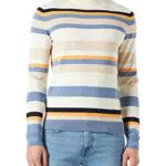 TOM TAILOR Herren 1032276 Pullover mit Streifen, 31452 - Off White Multicolor Stripe