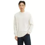 TOM TAILOR Herren 1033652 Cosy Strickpullover, 30318 - Nice Off White Melange