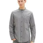 TOM TAILOR Herren 1034887 Hemd, 31212 - Off White Navy Small Stripe